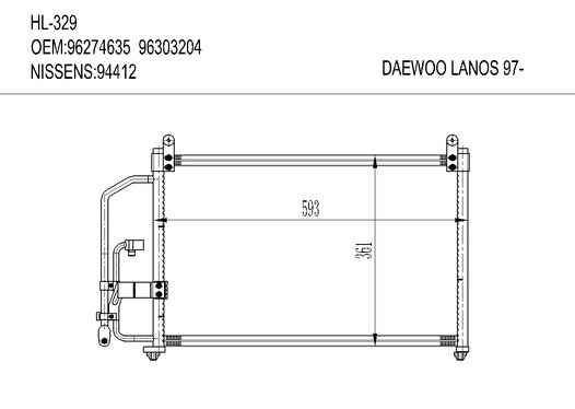 大宇HL-329 DAEWOO LANOS 97-